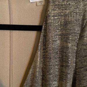 Gold Calvin Klein dress.